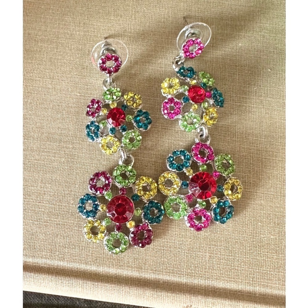 Rhinestone earrings